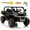 Black, variant on Funride 4WD 24V Ride on Toys, Dump Truck with Remote Control, 2 Seater Power Car Wheels UTV Toys, 4x200W Ride on Truck Car w/ Electric Dump Bed, Shovel, Bluetooth Music