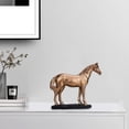 thumbnail image 2 of TONGPPUA Polyresin Decorative Horse Ornament, Horse Sculpture Statue, Collectible Horse Figurine for Office, Desktop, Home, 2 of 5
