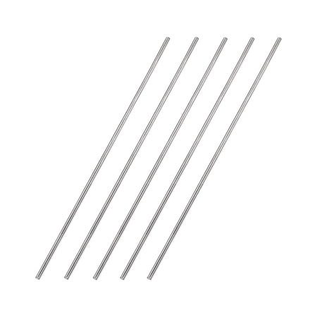 2mm x 150mm 304 Stainless Steel Solid Round Rod for DIY Craft - 5Pcs