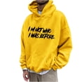 thumbnail image 2 of Lilgiuy Men's Hoodie Letter Printed Pullover Long-sleeved Top Hooded Sweatshirts for School College Library, 2 of 5