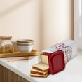 thumbnail image 3 of Bread Storage Container with Tray, Fresh Bread Storage Container, Clear Bread Saver, Plastic Bread Box,Suitable for storing toast and various types of Bread, 3 of 6