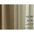 thumbnail image 2 of 3S Brother's Solid Combined Mix and Match 4 Panels Curtains with 2 Color Combination Velvet Look Hanging Back Tap & Rod Pocket Bedroom Office Windows Luxury Home Decoration 28"x84" Cream-Beige, 2 of 7