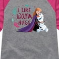 thumbnail image 3 of Frozen 2 - I Like Warm Hugs - Toddler And Youth Girls Raglan Graphic T-Shirt, 3 of 4