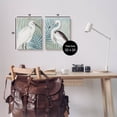 thumbnail image 3 of Heron Birds Layered Plant Leaves Animals & Insects Graphic Art Gallery Wrapped Canvas Print Wall Art, Set of 2, 3 of 7