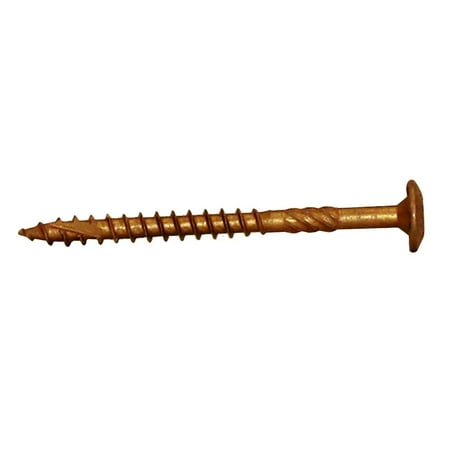 

U2 S14103375P 1/4 in. x 3-3/8 in. Gold Carbon Steel Construction Screw (107-Pk)