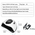 thumbnail image 3 of TopLLC 66-LEDs Fan Nail Gel Curing Lamp Light Nail Gel Polish Dryer Nail Art Machine 4_Step Timer Function For Professinal And Girls Nail Care Nail phototherapy, 3 of 9
