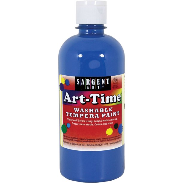 Sargent Art Blue Tempera Paint, 16 Oz.