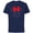Navy, variant on Disney Minnie Mouse Icon Christmas Holiday Lights Snowflakes - Short Sleeve Cotton T-Shirt for Adults - Customized-Black
