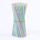 thumbnail image 5 of Popotes de plástico para beber | 1200 unidades desechables sin BPA, de 8.2 pulgadas, flexibles y doblables, a rayas multicolores | Paquete al por mayor para fiestas, restaurantes, bebidas frías y, 5 of 9
