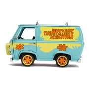 Scooby-Doo 1:24 Mystery Machine Die-Cast Car & 2.75 Shaggy & Scooby Figures, Model Vehicles