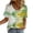 Green, variant on VOONCAS Womens Tie Dye T-Shirt Short Sleeve Crew Neck Relaxed Fit Green Yellow White Gradient Soft Stretchy Casual Top,Size XL