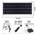thumbnail image 4 of 4X 15W Solar Panel 12-18V Solar Cell Solar Panel for Phone RV Car MP3 PAD Charger Outdoor Battery Supply B, 4 of 7