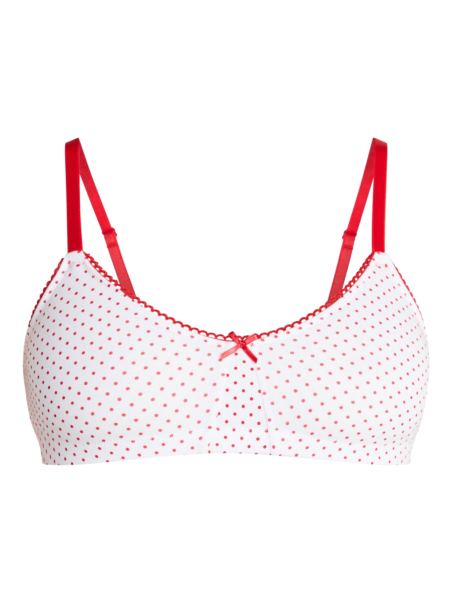 No Boundries Women's Cotton Jersey Triangle Bralette, Sizes XS-XXX