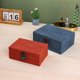 thumbnail image 5 of Nueva caja de almacenamiento de lino de color sólido de estilo japonés, caja de joyería de escritorio creativa, caja de regalo de madera simple, 5 of 5