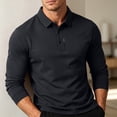 thumbnail image 5 of Workout Shirt Dqueduo Summer Men's Short-sleeved T-shirt Refreshing Breathable Loose-fitting Middle-aged Business Casual Color Top Shirt for Men Black XL, 5 of 8