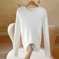 thumbnail image 5 of Women's Ribbed Knit Pullover Sweater, Slim Fit Soft Round Neck Top for Fall Winter, Comfortable Stretchy Casual Daily Wear, Versatile Layering Piece for Various Occasions White XXL, 5 of 8