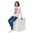 thumbnail image 4 of Wonder Nation Girls Graphic Yale Bulldog Tee with Long Sleeves, Sizes 4–18, 4 of 9