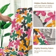 thumbnail image 5 of Yayeee 4 Pack Dining Chair Covers Stretch Parson Chairs Slipcovers Seat Protector, Pink Floral Blooms, 5 of 6