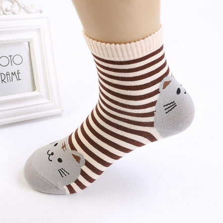 

baocc accessories 5pcs sock cartoon cute students socks striped funky warm women fun ladies socks socks as shown