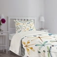 thumbnail image 5 of Ambesonne Colorful Quilted Bedspread Set 2 Pcs, Minimalist Dragonflies, Twin Size, Multicolor, 5 of 6