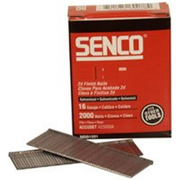 SENCO M001005 Finish Nail, 2 in L, 16 ga