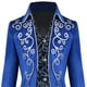 thumbnail image 3 of Gabardina medieval estilo steampunk victoriano para mujer y hombre, estilo vintage XL Azul, 3 of 8