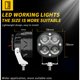 thumbnail image 3 of 1pc 40W 3 Channel LED Work Light, Square Spotlight, 6500K LED Driving Light para 9-80V Car Truck Off Road ATV SUV, 3 of 5