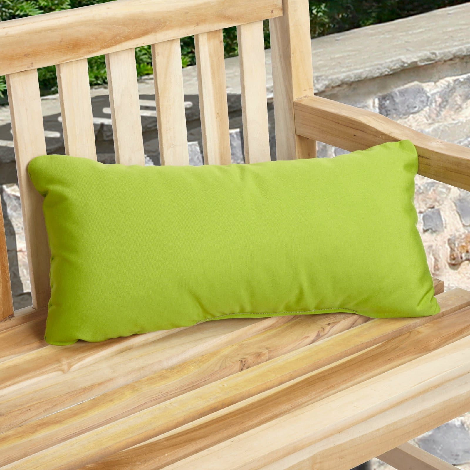 Mozaic Company Sunbrella Solid Outdoor Lumbar Pillow with Knife Edge