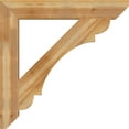 thumbnail image 3 of Ekena Millwork 6"W x 42"D x 42"H Olympic Slat Rough Sawn Bracket, Western Red Cedar, 3 of 4