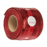 Holiday Time Ribbon, Red Satin, 25'