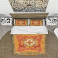 thumbnail image 2 of Designart 'Moroccan Orange Tiles Collage III' Bohemian & Eclectic Duvet Cover Set, 2 of 4