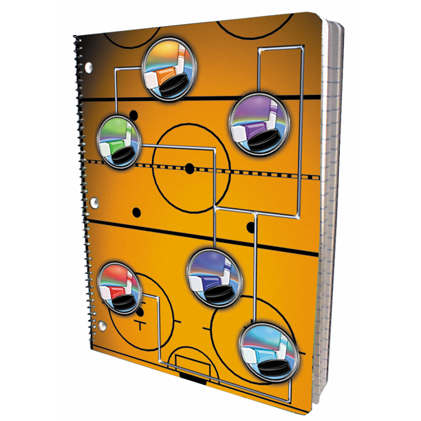 Hockey Spiral Notebook