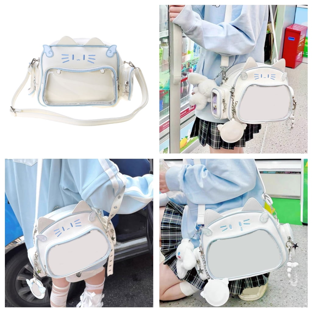Osdhezcn Womens Aesthetic Messenger Bag Japanese Style Shoulder Bag Teens Mini Backpacks