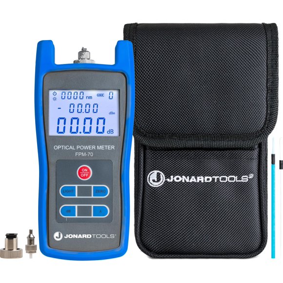 Jonard Tools FPM-70 FC SC LC Fiber Optic Power Meter -70 to +6 dBm