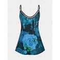thumbnail image 2 of Tank Top de Talla Extra con Estampado de Rosa de Mariposa Rosegal  Camisetas sin mangas de talla grande, 2 of 5