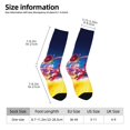 thumbnail image 3 of Saiise Mario Funny Socks Men Women Adults Novelty Graphic Crew Tube Socks Crazy Design Casual Dress Socks for Sports,Running,Travel, 3 of 7