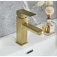 thumbnail image 5 of Grifo para lavabo de baño de oro cepillado 006 (oro cepillado), mangueras incluidas, acero inoxidable SUS 304, 5 of 5