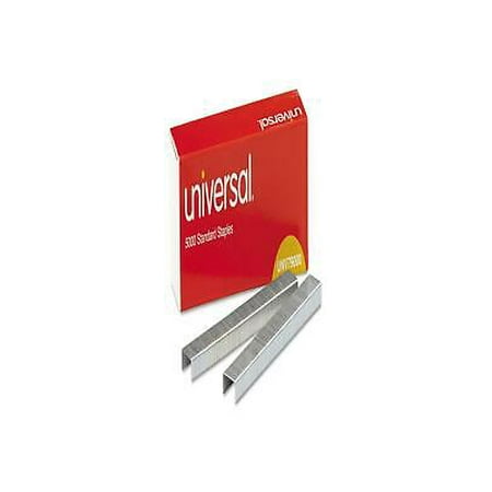 

2PK UNV79000VP Standard Chisel Point Staples 0.25 Leg 0.5 Crown Steel 5 000/Box 5 Boxes/Pack 25 000/Pack