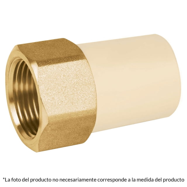 Adaptador hembra de CPVC con inserto metálico 1-1/4' Foset Foset CPVC-644