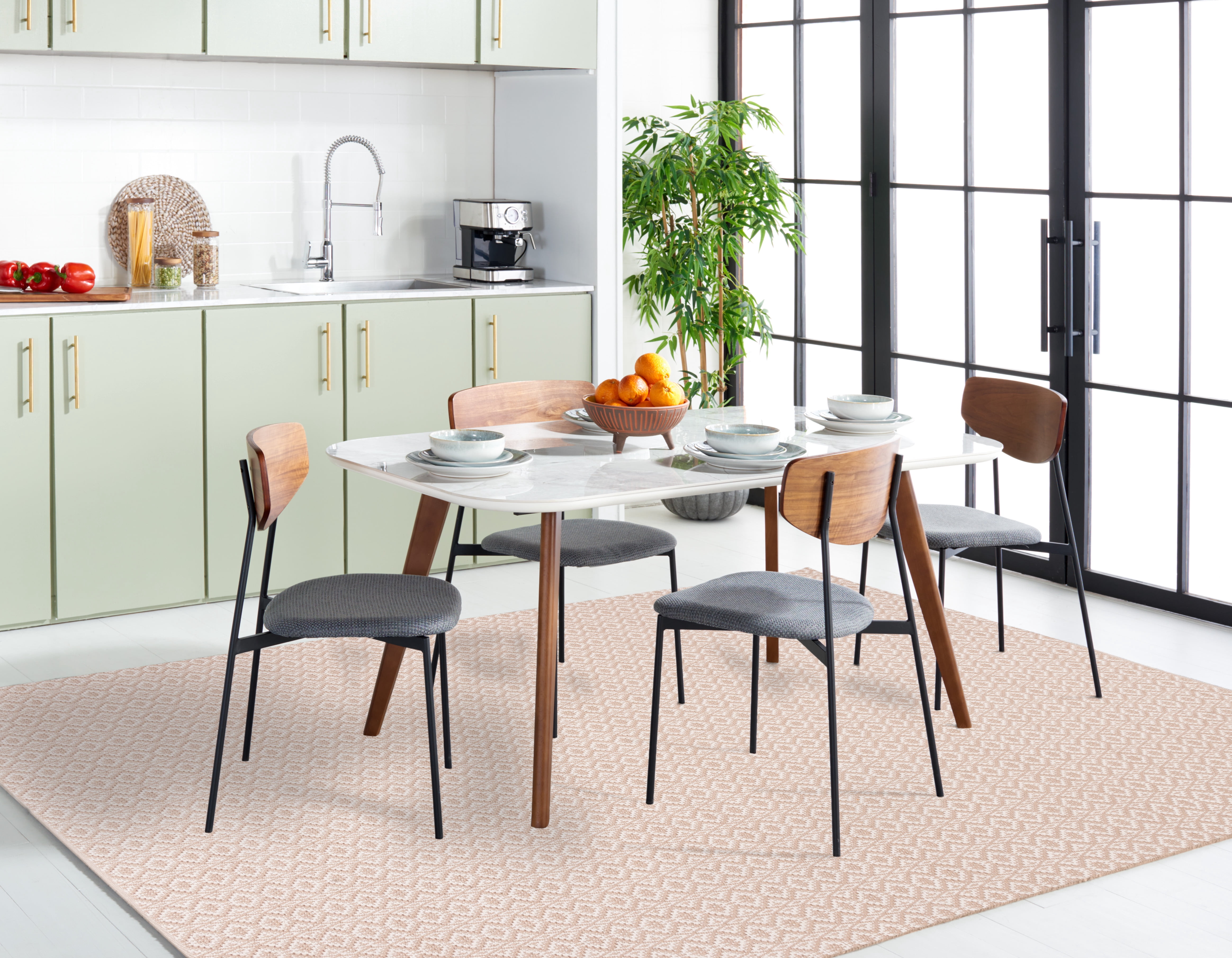 Safavieh Montauk Corrine Geometric Cotton Area Rug, Ivory/Beige, 11' x 15'