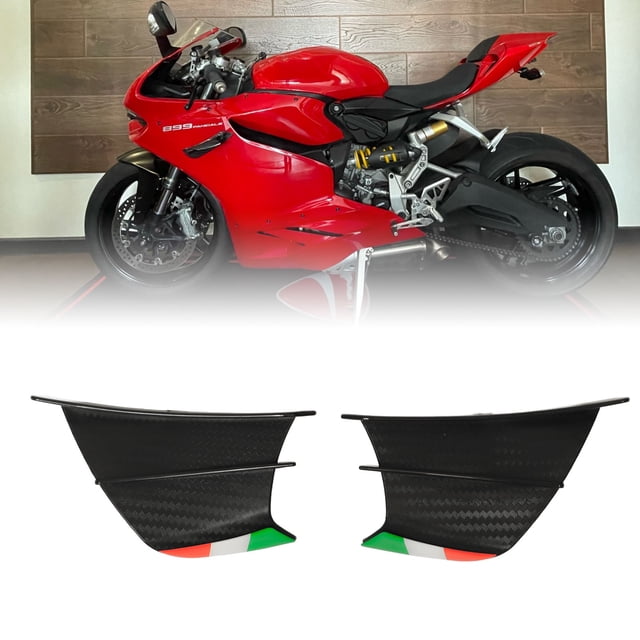 Motorcycle Winglets, 2PCs Motorcycle Wing Side Spoiler Fairings Winglets Motorcycle Fairing Wing Motorcycle Spoiler Wing Motorcycle Side Spoiler Fit for 400 250 Z900 Z1000