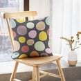 thumbnail image 5 of LALILO Throw Pillow Covers Colorful Black Polka Backdrop Black Cushion Cover 18" x 18", 1939 Pack, 5 of 6