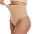 thumbnail image 2 of WULMLEO Women's High Waisted Tummy Control Thong Shapewear Briefs for Recovery Complexion M, 2 of 6