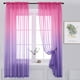 thumbnail image 3 of ux Linen Ombre Sheer Cortinas Voile Semi Sheer Cortinas para Dormitorio Sala de estar Juego de, 3 of 8