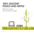 thumbnail image 5 of Boon Nursh Reusable Silicone Pouch Baby Bottle, Air-Free Feeding, Gray Multi Pack, 4 Oz, 3 Pk, 5 of 10