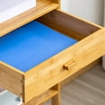 thumbnail image 6 of Miumaeov Mobile Printer Stand Holder Storage Shelves Rolling Cart with Wheels Two Layers with Drawers, 6 of 16