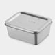 thumbnail image 2 of Contenedor de acero inoxidable para almacenar alimentos con tapa para organizar la cocina, recipientes herméticos para preparar alimentos, contenedor portátil para organizar el refrigerador, 2 of 8
