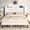 White velvet, variant on Frostbloom Full Size Bed Frame with USB & Type-C Charging Station and Velvet Wingback Headboard, White