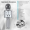 thumbnail image 2 of Qishi Voice Disguiser Karaoke Machine for Kids, Silver, 2 of 6