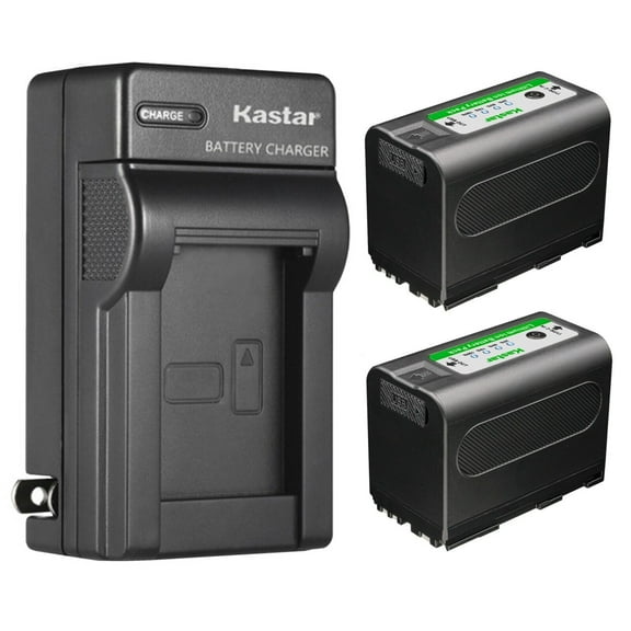 Kastar 2-Pack BP-950GEXP Type-C Battery 7.4V 7000mAh and AC Wall Charger Compatible with Canon MV100 MV100i MV200 MV200i Optura Optura Pi Ultura Vistura UC-V10 UC-V10Hi UC-V20 UC-V30 UC-V100 UC-V200